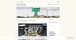 Desktop Screenshot of gilmanpark.wordpress.com