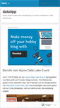 Mobile Screenshot of datatipp.wordpress.com