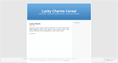 Desktop Screenshot of luckycharmscereal.wordpress.com