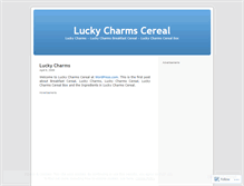 Tablet Screenshot of luckycharmscereal.wordpress.com