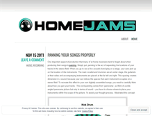 Tablet Screenshot of homejams.wordpress.com