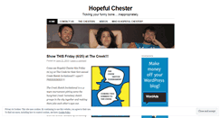 Desktop Screenshot of hopefulchester.wordpress.com