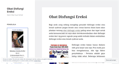 Desktop Screenshot of obatdisfungsiereksi1.wordpress.com