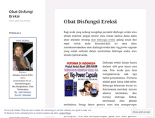 Tablet Screenshot of obatdisfungsiereksi1.wordpress.com