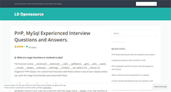Desktop Screenshot of ldopensource.wordpress.com