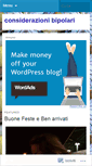 Mobile Screenshot of considerazioniebipolari.wordpress.com