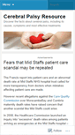 Mobile Screenshot of cerebralpalsyresource.wordpress.com