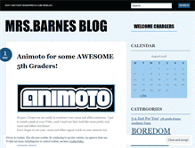 Tablet Screenshot of mrsbarnesblog.wordpress.com