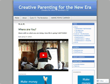 Tablet Screenshot of creativeparenting.wordpress.com