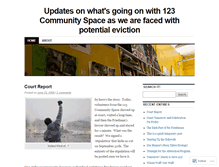 Tablet Screenshot of 123evictionblog.wordpress.com