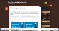 Desktop Screenshot of nonmath.wordpress.com