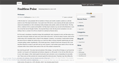 Desktop Screenshot of faultlesspoise.wordpress.com