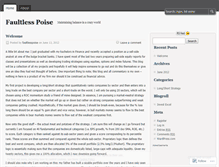 Tablet Screenshot of faultlesspoise.wordpress.com