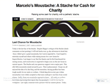 Tablet Screenshot of marcelosmoustache.wordpress.com