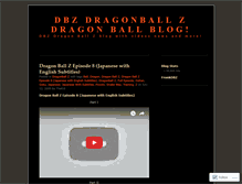 Tablet Screenshot of dbzdragonballz.wordpress.com