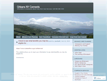 Tablet Screenshot of orleansnyconnects.wordpress.com