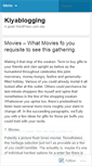 Mobile Screenshot of kiyablogging.wordpress.com