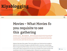 Tablet Screenshot of kiyablogging.wordpress.com