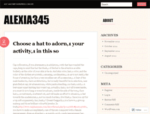 Tablet Screenshot of alexia345.wordpress.com