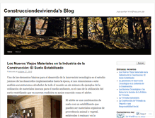 Tablet Screenshot of construcciondevivienda.wordpress.com