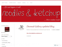 Tablet Screenshot of noodlesandketchup.wordpress.com