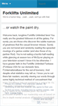 Mobile Screenshot of forkliftsunlimited.wordpress.com