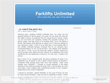 Tablet Screenshot of forkliftsunlimited.wordpress.com