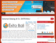 Tablet Screenshot of exitobali.wordpress.com