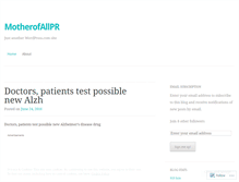 Tablet Screenshot of motherofallpr.wordpress.com