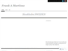 Tablet Screenshot of frankamartinez.wordpress.com