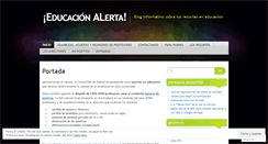 Desktop Screenshot of educacionalerta.wordpress.com