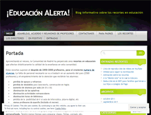 Tablet Screenshot of educacionalerta.wordpress.com