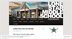 Desktop Screenshot of lonestarmiddle.wordpress.com