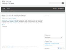 Tablet Screenshot of geotvlivenews.wordpress.com