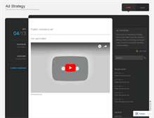 Tablet Screenshot of adstrategy.wordpress.com