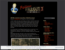 Tablet Screenshot of failingfalloutnewvegas.wordpress.com