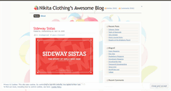 Desktop Screenshot of nikitaclothing.wordpress.com