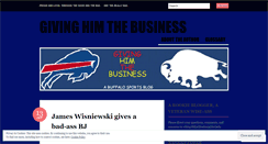 Desktop Screenshot of givinghimthebusiness.wordpress.com