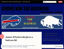 Tablet Screenshot of givinghimthebusiness.wordpress.com