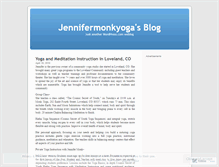 Tablet Screenshot of jennifermonkyoga.wordpress.com