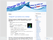 Tablet Screenshot of chargeupcalls.wordpress.com