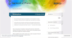 Desktop Screenshot of praisegarment.wordpress.com