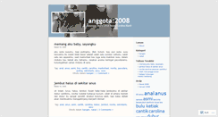 Desktop Screenshot of anggota2008.wordpress.com