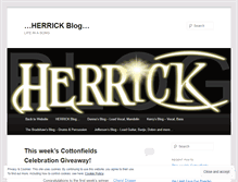 Tablet Screenshot of herrickband.wordpress.com