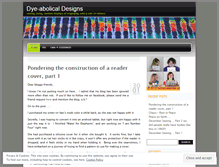 Tablet Screenshot of dyeabolical.wordpress.com