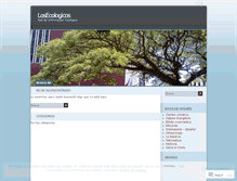 Tablet Screenshot of losecologicos.wordpress.com