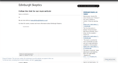 Desktop Screenshot of edinburghskeptics.wordpress.com
