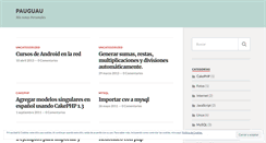 Desktop Screenshot of pauguau.wordpress.com