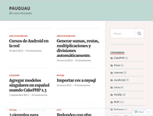 Tablet Screenshot of pauguau.wordpress.com