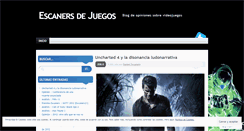 Desktop Screenshot of escanersdejuegos.wordpress.com